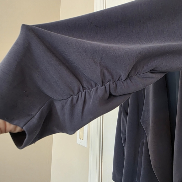 Women's Gray Open Front Jacket - Picture 4 of 9